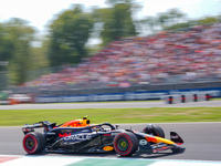 Sergio Perez of Mexico drives the (11) Oracle Red Bull Racing RB20 during the Race of the Formula 1 Pirelli Gran Premio d'Italia 2024 in Mon...