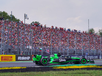 Zhou Guanyu of China drives the (24) Stake F1 Team Kick Sauber C44 during the Race of the Formula 1 Pirelli Gran Premio d'Italia 2024 in Mon...