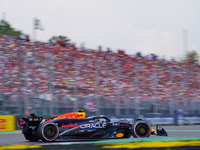 Sergio Perez of Mexico drives the (11) Oracle Red Bull Racing RB20 during the Race of the Formula 1 Pirelli Gran Premio d'Italia 2024 in Mon...