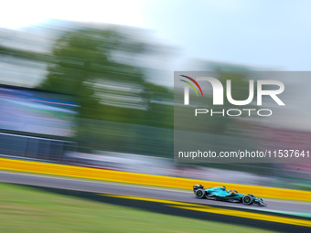 Fernando Alonso of Spain drives the (14) Aston Martin Aramco F1 Team AMR24 during the Race of the Formula 1 Pirelli Gran Premio d'Italia 202...