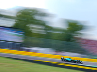 Fernando Alonso of Spain drives the (14) Aston Martin Aramco F1 Team AMR24 during the Race of the Formula 1 Pirelli Gran Premio d'Italia 202...