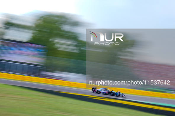 Pierre Gasly of France drives the (10) BWT Alpine F1 Team A524 during the Race of the Formula 1 Pirelli Gran Premio d'Italia 2024 in Monza,...