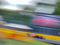 Carlos Sainz of Spain drives the (55) Scuderia Ferrari SF-24 during the Race of the Formula 1 Pirelli Gran Premio d'Italia 2024 in Monza, It...