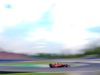 Charles Leclerc of Monaco drives the (16) Scuderia Ferrari SF-24 during the Race of the Formula 1 Pirelli Gran Premio d'Italia 2024 in Monza...