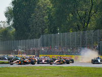 The race starts during the Formula 1 Pirelli Gran Premio d'Italia 2024 in Monza, Italy, on September 1, 2024. (