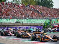 The race starts during the Formula 1 Pirelli Gran Premio d'Italia 2024 in Monza, Italy, on September 1, 2024. (