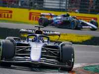 Alexander Albon of Thailand drives the (23) Williams Racing during the Race of the Formula 1 Pirelli Gran Premio d'Italia 2024 in Monza, Ita...