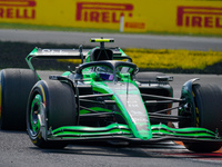 Zhou Guanyu of China drives the (24) Stake F1 Team Kick Sauber C44 during the Race of the Formula 1 Pirelli Gran Premio d'Italia 2024 in Mon...