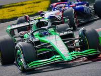 Zhou Guanyu of China drives the (24) Stake F1 Team Kick Sauber C44 during the Race of the Formula 1 Pirelli Gran Premio d'Italia 2024 in Mon...