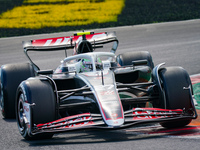 Nico Hulkenberg of Germany drives the (27) MoneyGram Haas F1 Team VF-24 during the Race of the Formula 1 Pirelli Gran Premio d'Italia 2024 i...