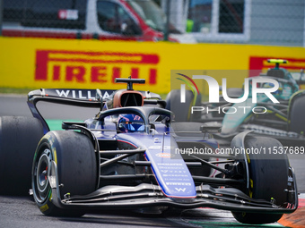 Alexander Albon of Thailand drives the (23) Williams Racing during the Race of the Formula 1 Pirelli Gran Premio d'Italia 2024 in Monza, Ita...