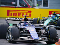 Alexander Albon of Thailand drives the (23) Williams Racing during the Race of the Formula 1 Pirelli Gran Premio d'Italia 2024 in Monza, Ita...