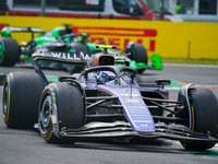 Franco Colapinto of Argentina drives the (43) Williams Racing during the Race of the Formula 1 Pirelli Gran Premio d'Italia 2024 in Monza, I...