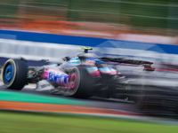 Pierre Gasly of France drives the (10) BWT Alpine F1 Team A524 during the Race of the Formula 1 Pirelli Gran Premio d'Italia 2024 in Monza,...