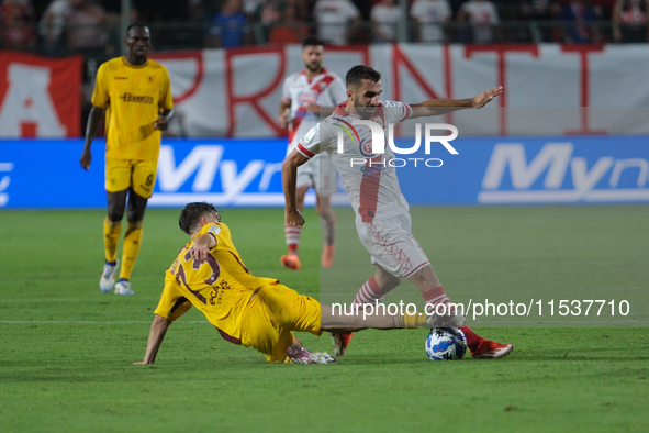 Lorenzo Amatucci of US Salernitana 1919 during the Italian Serie B soccer championship football match between Mantova Calcio 1911 and US Sal...