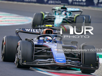 Alexander Albon of Thailand drives the (23) Williams Racing during the Race of the Formula 1 Pirelli Gran Premio d'Italia 2024 in Monza, Ita...