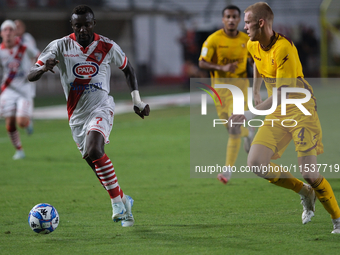 Davis Mensah of Mantova 1911 during the Italian Serie B soccer championship football match between Mantova Calcio 1911 and US Salernitana 19...