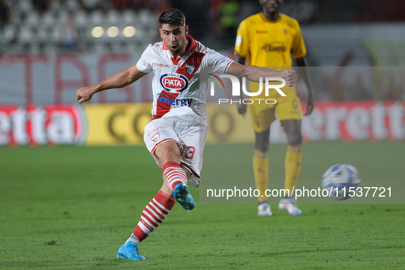 Fabrizio Brignani of Mantova 1911 during the Italian Serie B soccer championship match between Mantova Calcio 1911 and US Salernitana 1919 a...