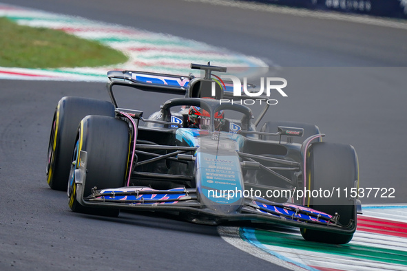 Esteban Ocon of France drives the (31) BWT Alpine F1 Team A524 during the Race of the Formula 1 Pirelli Gran Premio d'Italia 2024 in Monza,...