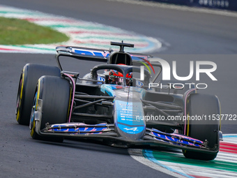 Esteban Ocon of France drives the (31) BWT Alpine F1 Team A524 during the Race of the Formula 1 Pirelli Gran Premio d'Italia 2024 in Monza,...