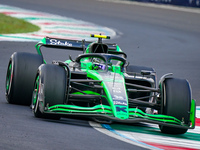 Zhou Guanyu of China drives the (24) Stake F1 Team Kick Sauber C44 during the Race of the Formula 1 Pirelli Gran Premio d'Italia 2024 in Mon...