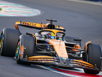 Oscar Piastri of Australia drives the (81) McLaren F1 Team MCL38 during the Race of the Formula 1 Pirelli Gran Premio d'Italia 2024 in Monza...