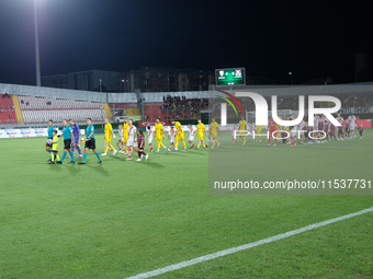 US Salernitana 1919 and Mantova 1911 play during the Italian Serie B soccer championship football match between Mantova Calcio 1911 and US S...