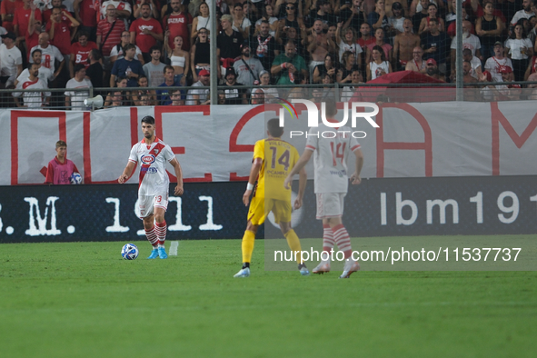 Fabrizio Brignani of Mantova 1911 during the Italian Serie B soccer championship match between Mantova Calcio 1911 and US Salernitana 1919 a...