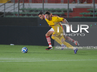 Lorenzo Amatucci of US Salernitana 1919 during the Italian Serie B soccer championship football match between Mantova Calcio 1911 and US Sal...