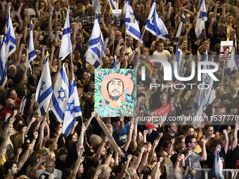 Dozens of thousands of Israelis protest against the Israeli government, calling for the immediate release of the hostages still held by Hama...