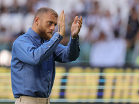 Michele Di Gregorio during the Serie A 2024-2025 match between Juventus and Roma in Turin, Italy, on September 1, 2024 (