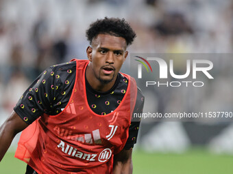 Juan Cabal during the Serie A 2024-2025 match between Juventus and Roma in Turin, Italy, on September 1, 2024 (