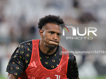 Juan Cabal during the Serie A 2024-2025 match between Juventus and Roma in Turin, Italy, on September 1, 2024 (