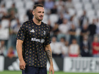 Federico Gatti during the Serie A 2024-2025 match between Juventus and Roma in Turin, Italy, on September 1, 2024 (