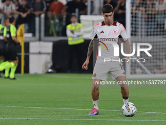 Matias Soule during the Serie A 2024-2025 match between Juventus and Roma in Turin, Italy, on September 1, 2024 (