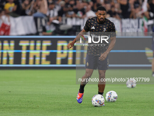 Bremer during the Serie A 2024-2025 match between Juventus and Roma in Turin, Italy, on September 1, 2024 