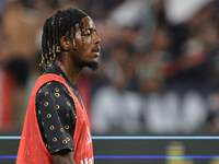 Samuel Tshifunda Mbangula during the Serie A 2024-2025 match between Juventus and Roma in Turin, Italy, on September 1, 2024 (