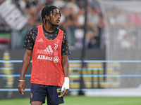 Samuel Tshifunda Mbangula during the Serie A 2024-2025 match between Juventus and Roma in Turin, Italy, on September 1, 2024 (