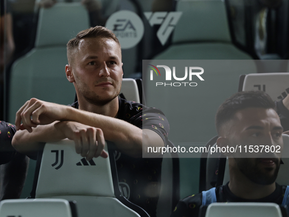 Teun Koopmeiners during the Serie A 2024-2025 match between Juventus and Roma in Turin, Italy, on September 1, 2024 