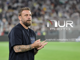 Daniele De Rossi during the Serie A 2024-2025 match between Juventus and Roma in Turin, Italy, on September 1, 2024 (