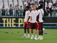 The Roma team during the Serie A 2024-2025 match between Juventus and Roma in Turin, Italy, on September 1, 2024 (