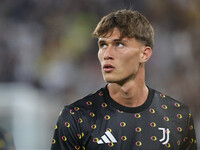 Nicolo Savona during the Serie A 2024-2025 match between Juventus and Roma in Turin, Italy, on September 1, 2024 (