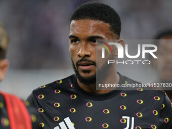 Bremer during the Serie A 2024-2025 match between Juventus and Roma in Turin, Italy, on September 1, 2024 (