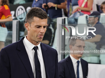 Thiago Motta during the Serie A 2024-2025 match between Juventus and Roma in Turin, Italy, on September 1, 2024 (