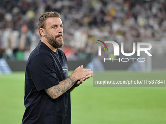 Daniele De Rossi during the Serie A 2024-2025 match between Juventus and Roma in Turin, Italy, on September 1, 2024 (