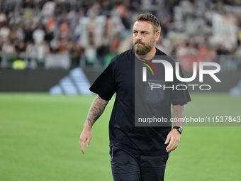 Daniele De Rossi during the Serie A 2024-2025 match between Juventus and Roma in Turin, Italy, on September 1, 2024 (