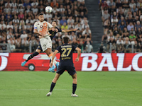 Lorenzo Pellegrini during the Serie A 2024-2025 match between Juventus and Roma in Turin, Italy, on September 1, 2024 (