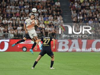 Lorenzo Pellegrini during the Serie A 2024-2025 match between Juventus and Roma in Turin, Italy, on September 1, 2024 (