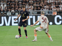 Nicolo Savona during the Serie A 2024-2025 match between Juventus and Roma in Turin, Italy, on September 1, 2024 (