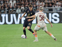 Nicolo Savona during the Serie A 2024-2025 match between Juventus and Roma in Turin, Italy, on September 1, 2024 (